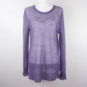 J. Jill Women's Mohair Sweater Sheer Lightweight